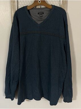 Van Heusen Men's Dark Teal V-Neck Sweater